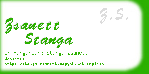 zsanett stanga business card